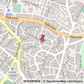 Mappa Via Monte Bianco, 20, 00141 Roma, Roma (Lazio)
