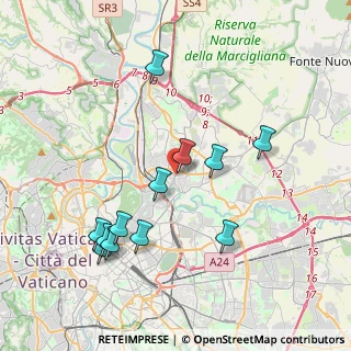 Mappa Via Monti Sibillini, 00141 Roma RM, Italia (4.22167)