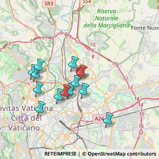 Mappa Via Monti Sibillini, 00141 Roma RM, Italia (3.74923)