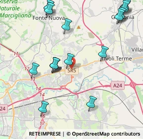 Mappa 00012 Setteville RM, Italia (5.35263)