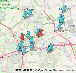 Mappa 00012 Setteville RM, Italia (4.08353)