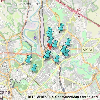 Mappa Via Valtravaglia, 00141 Roma RM, Italia (1.35231)