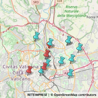 Mappa Via Valtravaglia, 00141 Roma RM, Italia (3.90286)