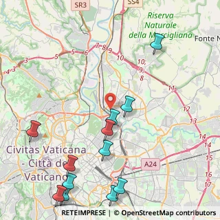 Mappa Largo Valsabbia, 00141 Roma RM, Italia (5.91667)