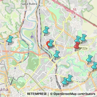 Mappa Via Val Cenischia, 00141 Roma RM, Italia (2.81273)
