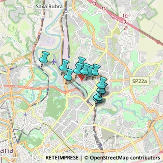Mappa Via Val Cenischia, 00141 Roma RM, Italia (1.06357)