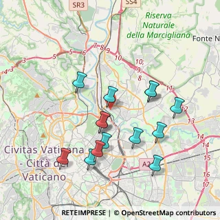 Mappa Via Val Cenischia, 00141 Roma RM, Italia (3.89071)