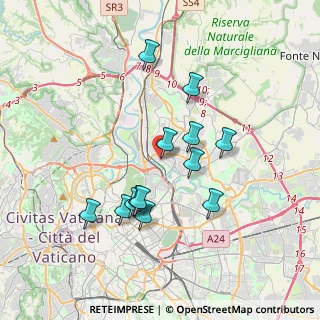 Mappa Via Val Cenischia, 00141 Roma RM, Italia (3.50308)