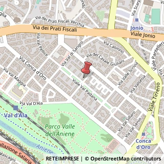 Mappa Via Val di Chienti, 53, 00141 Roma, Roma (Lazio)