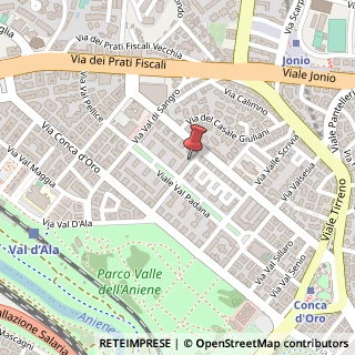 Mappa Via Val di Chienti, 75, 00141 Roma, Roma (Lazio)