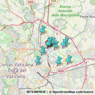 Mappa Via Valle Scrivia, 00141 Roma RM, Italia (2.22167)