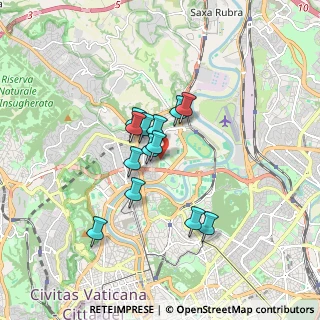 Mappa Quartiere XVIII Tor di Quinto, 00191 Roma RM, Italia (1.30077)
