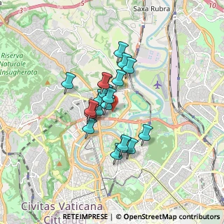 Mappa Quartiere XVIII Tor di Quinto, 00191 Roma RM, Italia (1.275)