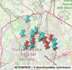 Mappa Via del casale di tor di quinto, 00191 Roma RM, Italia (3.161)