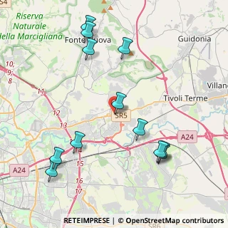 Mappa Via Giacomo Leopardi, 00012 Setteville RM, Italia (4.9425)