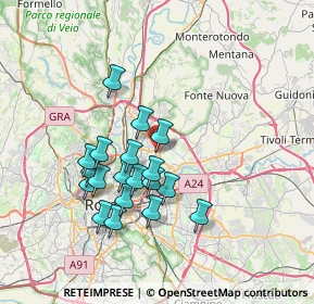 Mappa Via Cristoforo Landino, 00137 Roma RM, Italia (6.74474)