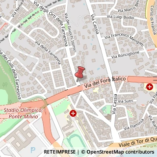 Mappa Via degli Orti della Farnesina,  38, 00194 Roma, Roma (Lazio)