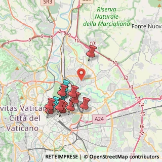 Mappa Via Tudaio, 00141 Roma RM, Italia (3.86143)