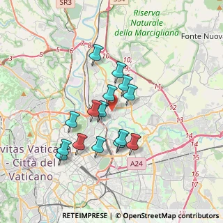 Mappa Via Tudaio, 00141 Roma RM, Italia (3.21)