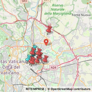 Mappa Via Isola Bella, 00141 Roma RM, Italia (3.87833)