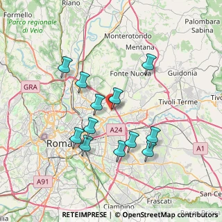 Mappa Via Arquata del Tronto, 00156 Roma RM, Italia (7.15667)