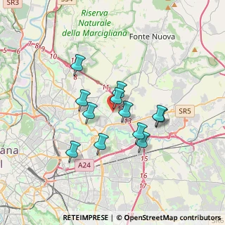 Mappa Via Arquata del Tronto, 00156 Roma RM, Italia (2.935)