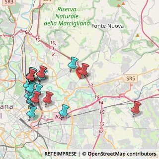 Mappa Via Arquata del Tronto, 00156 Roma RM, Italia (5.396)
