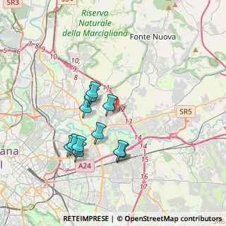 Mappa Via Arquata del Tronto, 00156 Roma RM, Italia (3.45)