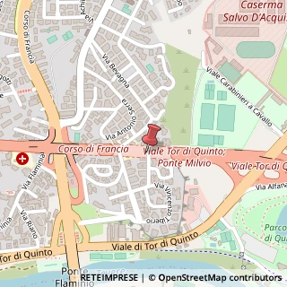 Mappa Via Guido Banti,  34, 00191 Roma, Roma (Lazio)