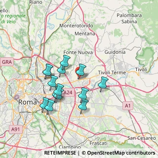 Mappa Via Manlio Vopisco, 00131 Roma RM, Italia (6.89571)