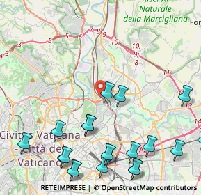 Mappa Via Giovanni Salviucci, 00199 Roma RM, Italia (5.9425)