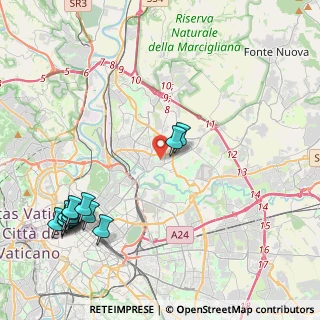 Mappa Via Clelia Bertini Attilj, 00141 Roma RM, Italia (5.73462)
