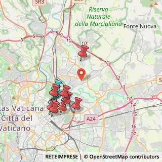 Mappa Via Clelia Bertini Attilj, 00141 Roma RM, Italia (3.94545)