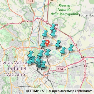 Mappa Via Val Sillaro, 00141 Roma RM, Italia (3.3405)