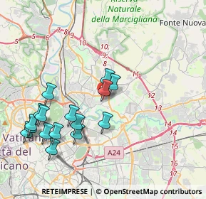 Mappa Via Ettore Romagnoli, 00137 Roma RM, Italia (4.41125)