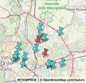 Mappa Via Ettore Romagnoli, 00137 Roma RM, Italia (4.34471)