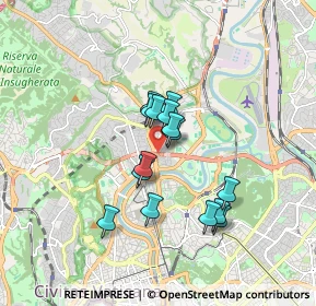 Mappa Tangenziale Est, 00191 Roma RM, Italia (1.36867)