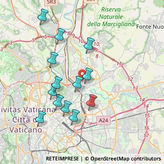 Mappa Viale Tirreno, 00141 Roma RM, Italia (4.07231)