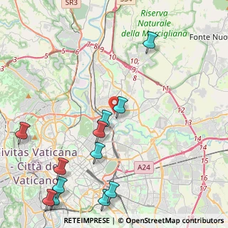 Mappa Viale Tirreno, 00141 Roma RM, Italia (5.99333)