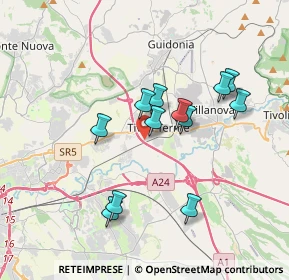Mappa Via Enrico Berlinguer, 00011 Tivoli RM, Italia (3.37083)