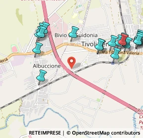 Mappa Via Enrico Berlinguer, 00011 Tivoli RM, Italia (1.3965)