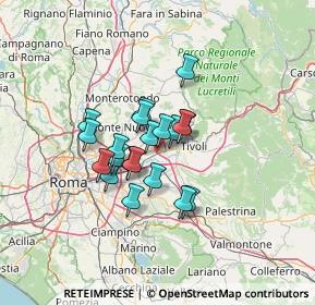 Mappa Via Enrico Berlinguer, 00011 Tivoli RM, Italia (9.636)