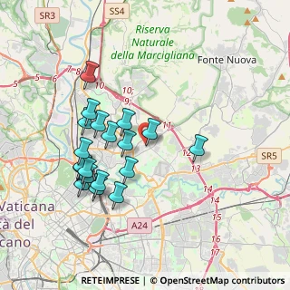Mappa Via Ada Negri, 00137 Roma RM, Italia (3.73421)
