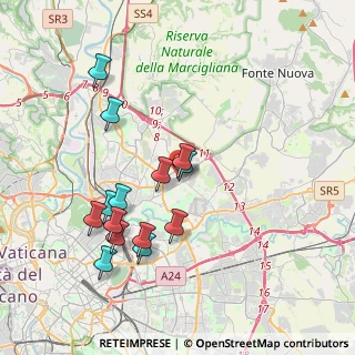 Mappa Via Ada Negri, 00137 Roma RM, Italia (3.97571)