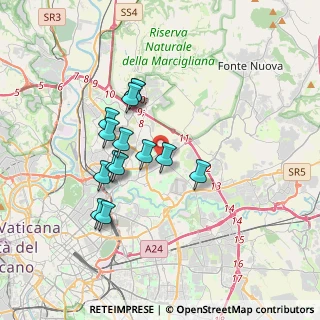 Mappa Via Ada Negri, 00137 Roma RM, Italia (3.17857)