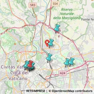 Mappa Via Monte Amiata, 00141 Roma RM, Italia (5.00846)