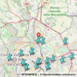 Mappa Via Monte Amiata, 00141 Roma RM, Italia (6.568)