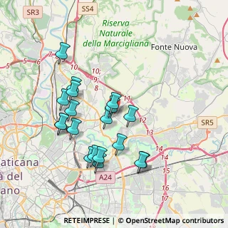 Mappa Via Nomentana, 00156 Roma RM, Italia (3.77)