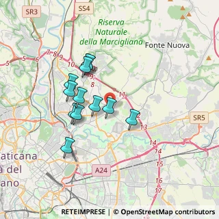 Mappa Via Nomentana, 00156 Roma RM, Italia (3.13417)
