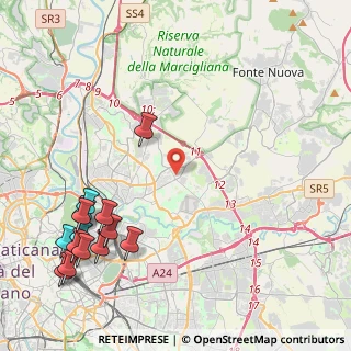 Mappa Via Nomentana, 00156 Roma RM, Italia (6.11071)